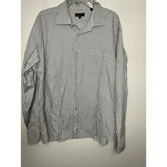 Ben Sherman Other - Ben Sherman Thin Stripe Long Sleeve Button Up Cotton Shirt Size 17-1/2 36-37